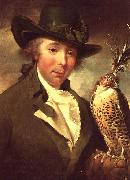 Philip Reinagle Man with Falcon Sweden oil painting artist